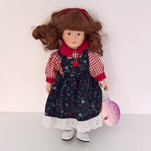 NEW/NWT Russ Porcelain Doll of the Month July Ruby